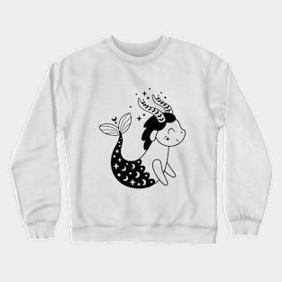 Capricorn Baby Zodiac Sign Black Crewneck Sweatshirt